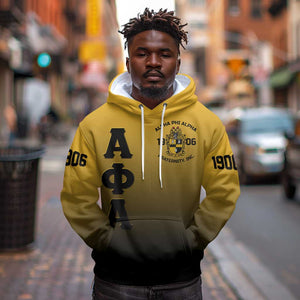 Alpha Phi Alpha Fraternity Gradient Hoodie Premium Greek Letter