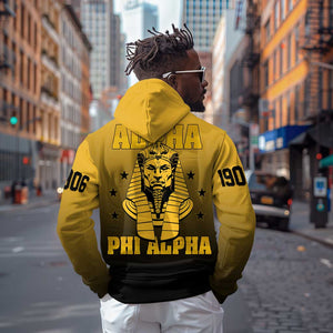 Alpha Phi Alpha Fraternity Gradient Hoodie Premium Greek Letter