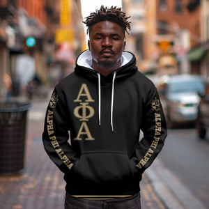 Alpha Phi Alpha Sphinx Hoodie Manly Deeds, Fraternity Pride