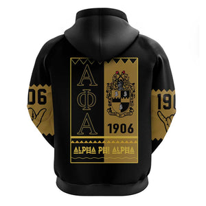 Alpha Phi Alpha Fraternity Hoodie Stylish Black For Members