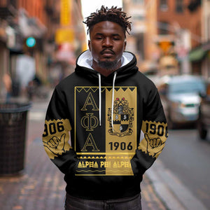 Alpha Phi Alpha Fraternity Hoodie Stylish Black For Members