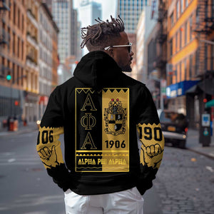 Alpha Phi Alpha Fraternity Hoodie Stylish Black For Members