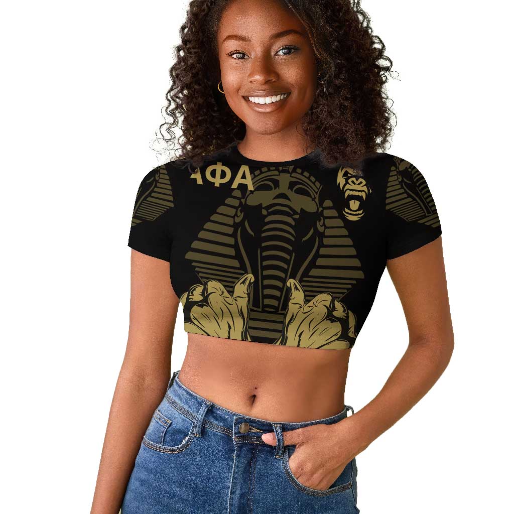 Alpha Phi Alpha Pullover With Embroidered Greek Raglan Cropped T shirt Fraternity Pride