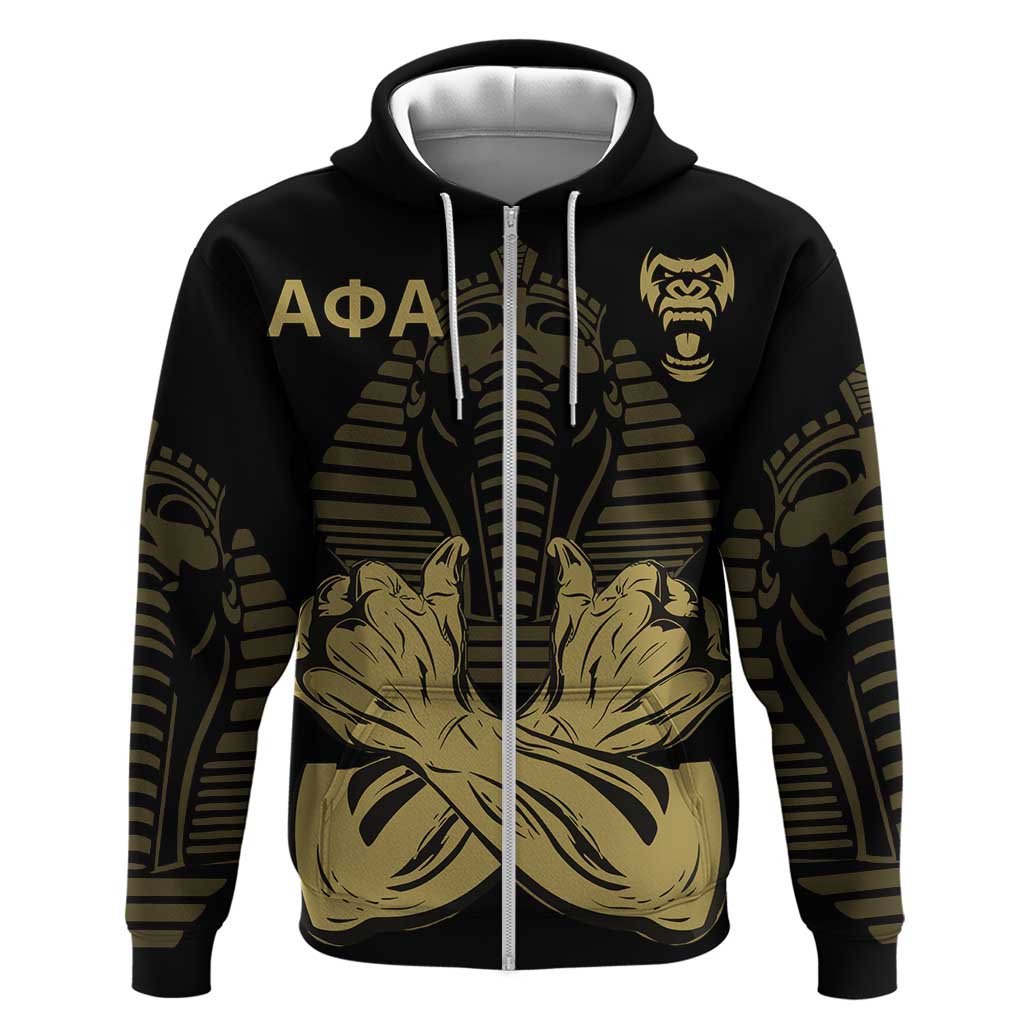 Alpha Phi Alpha Pullover With Embroidered Greek Zip Hoodie Fraternity Pride