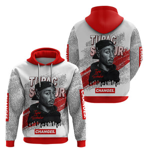 Tupac Shakur Change Hoodie African American - Afroprintwear