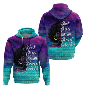 Black Strong Women Blessed Educated Hoodie African Girl - Afroprintwear