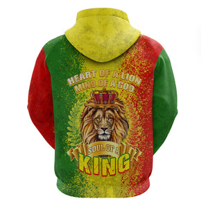 King's African Spirit Hoodie Heart of A Lion - Afroprintwear