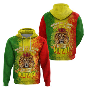 King's African Spirit Hoodie Heart of A Lion - Afroprintwear