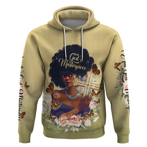 Personalized I Am God's Masterpiece Hoodie African Women - Afroprintwear