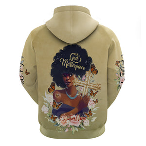 Personalized I Am God's Masterpiece Hoodie African Women - Afroprintwear