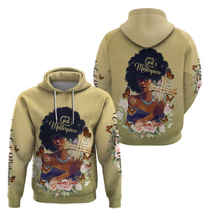 Personalized I Am God's Masterpiece Hoodie African Women - Afroprintwear