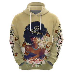 Personalized I Am God's Masterpiece Hoodie African Women - Afroprintwear