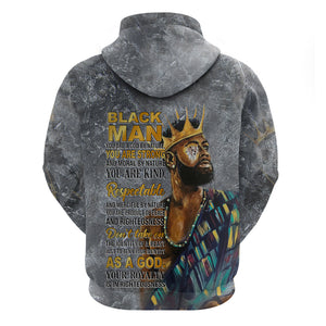 Black Man Africa Hoodie Naturally King - Afroprintwear