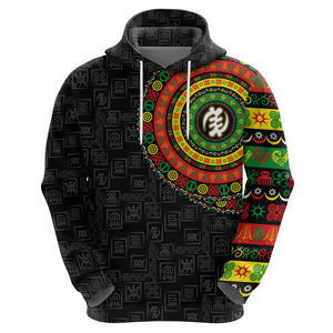 Adinkra Symbols Hoodie African Culture - Afroprintwear