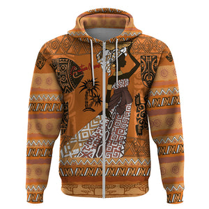 Personalized Beautiful Woman African Hoodie - Afroprintwear