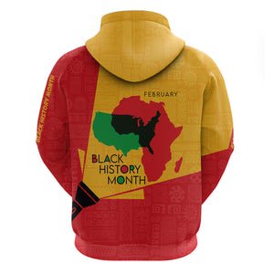 Black History Month Hoodie African February - Afroprintwear