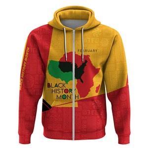 Black History Month Hoodie African February - Afroprintwear