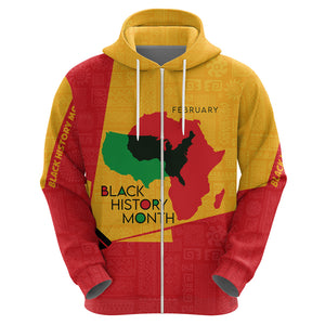 Black History Month Hoodie African February - Afroprintwear