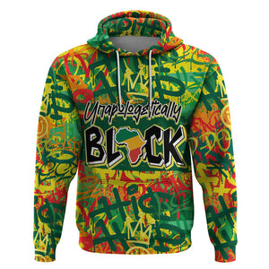 Personalized Colorful African Unapologetically Black Hoodie - Afroprintwear