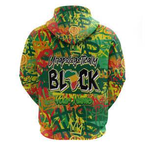 Personalized Colorful African Unapologetically Black Hoodie - Afroprintwear