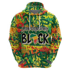 Personalized Colorful African Unapologetically Black Hoodie - Afroprintwear