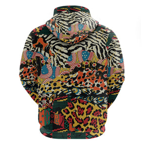 Africa Animal Pattern Hoodie - Afroprintwear