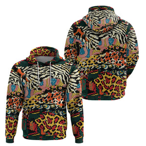 Africa Animal Pattern Hoodie - Afroprintwear