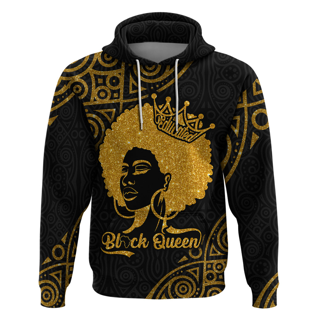 Educated Black Queen Hoodie African Women - Afroprintwear