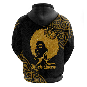 Educated Black Queen Hoodie African Women - Afroprintwear