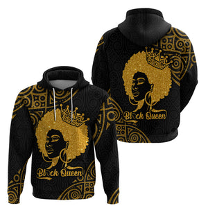 Educated Black Queen Hoodie African Women - Afroprintwear