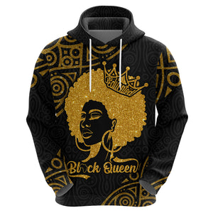 Educated Black Queen Hoodie African Women - Afroprintwear