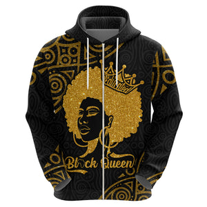 Educated Black Queen Hoodie African Women - Afroprintwear