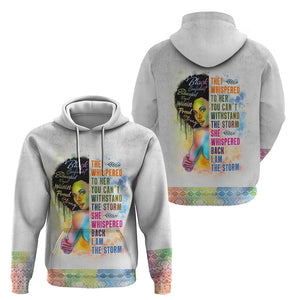 Black Girl I Am The Storm Hoodie African American Women - Afroprintwear