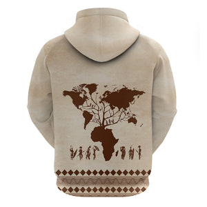 Root Africa Hoodie African Map - Afroprintwear