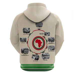 Black History Milestones Hoodie African Timeline - Afroprintwear