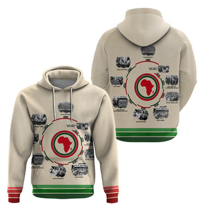 Black History Milestones Hoodie African Timeline - Afroprintwear