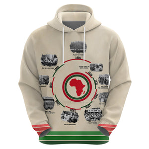 Black History Milestones Hoodie African Timeline - Afroprintwear