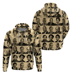 Civil Rights Leaders Hoodie African-American - Afroprintwear