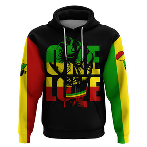 Reggae One Love Hoodie African - Afroprintwear