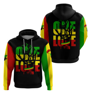 Reggae One Love Hoodie African - Afroprintwear