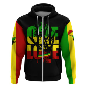 Reggae One Love Hoodie African - Afroprintwear