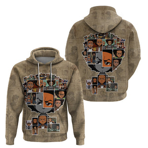 Huey Freeman Hoodie African American - Afroprintwear