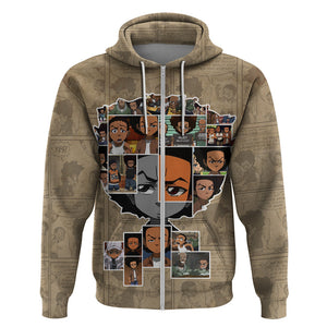 Huey Freeman Hoodie African American - Afroprintwear