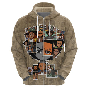 Huey Freeman Hoodie African American - Afroprintwear